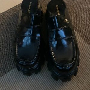 New! Loafer slip on mules. Size 9.